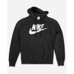 Sweat � capuche nike noir grand logo blanc