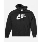 Sweat � capuche nike noir grand logo blanc