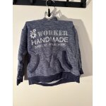 Sweat � capuche u collection bleu chin� - enfant 3 ans - style �cole