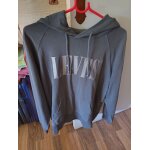 Sweat gris fonce avec capuche - levis