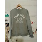 Sweat gris motif blanc l converse.