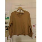 Sweat lger marron 48 blanche porte.