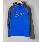 Sweat nike bleu gris therma - fit capuche pull taille m