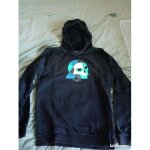 Sweat polaire capuche noir gar�on 14 ans xs kiabi