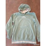 Sweat polaire capuche vert gar�on 12 ans kiabi bon �tat