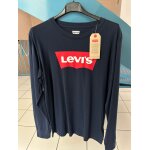 Sweat / t - shirt bleu marine  manches longues levi's taille 16 ans avec