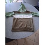 Sweat shirt capuche  ; tex ; vert et blanc  ; t - 9 - 10 ans ; garon