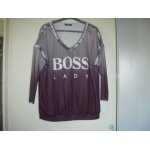 Sweat shirt gris nuanc  boss lady  t - m   femme