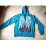 Sweat - shirt homme a capuche bleu vert taille m marque billabong