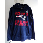 Sweat shirt nike bleu brillant property of super bowl champions xlix capuche manches longues sport sweatshirt ...