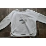 Sweat tbs molleton blanc À motif végétal Sweat tbs molleton blanc À motif végétal