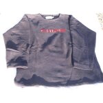 Trs sympa sweat chipie marine avec logo brod rouge