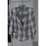 Tailleur veste et jupe carreaux gris et blanc taille 40 Tailleur veste et jupe carreaux gris et blanc taille 40