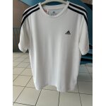 Tee shirt adidas blanc taille 13 / 14 ans blanc ave bandes noir