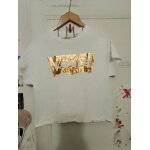 Tee shirt court blanc imprim� dor� 42 xl levi s.