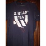 Tee - shirt g - star taille l bleu marine