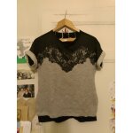Tee shirt gris haut dentelle noire 36 s zara basic. Tee shirt gris haut dentelle noire 36 s zara basic.