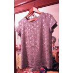 Tee - shirt gris motifs argents 38 m morgan de toi.