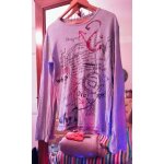 Tee shirt gris motifs noirs / rouges m desigual.