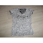 Tee shirt guess gris et blanc taille m tbe