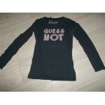 Tee shirt guess noir et mention guess hot taille s be