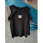 Tee - shirt / haut gris paules dnudes neuf manches 3 / 4 taille 36 jennyfer