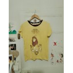 Tee shirt jaune imprim� color� 40 l disney.