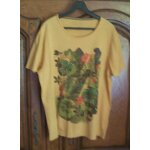 Tee - shirt jaune / vert jules - taille xl
