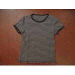 Tee - shirt jersey coton ray� beige et marron la redoute