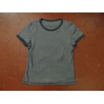 Tee - shirt jersey coton ray� bleu clair et bleu marine la redoute