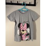 Tee - shirt manches courtes disney minnie mouse gris - fille 146 / 152 - style �cole