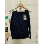 Tee shirt marine motifs noirs 9 / 10 ans desigual