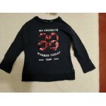 Tee shirt marine strass rouges / noires 3 ans oka�di.