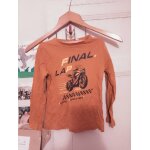 Tee - shirt marron imprim color 6 ans in extenso.