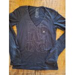 Tee shirt noir marque billabong manches longues col v