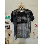 Tee shirt noir / blanc motifs bleus s pepe jeans london.