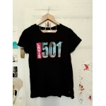 Tee shirt noir imprim� color� s levi s.