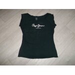 Tee shirt pepe jeans noir sigle devant taille l tbe