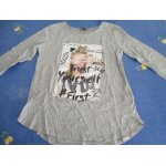 Tee shirt / pull manches 3 / 4 gris 14 ans