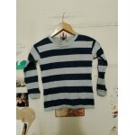 Tee - shirt ray� bleu clair / marine 7 ans simple joys.