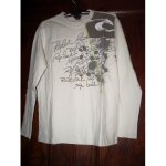 Tee - shirt rip curl manches longues blanc taille 12a