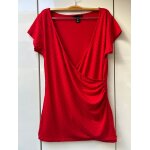 Tee - shirt rouge À pois noirs h&m - taille m Tee - shirt rouge À pois noirs h&m - taille m