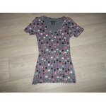 Tee shirt roxy gris et sigles multicolres partout m tbe
