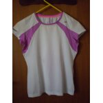 Tee - shirt de sport femme blanc et rose new balance taille s Tee - shirt de sport femme blanc et rose new balance taille s