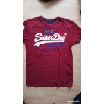 Tee shirt superdry taille s bordeaux