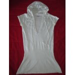 Tee - shirt / sweat manches courtes  capuche pimkie taille s blanc