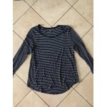 Tee shirt - tunique manches longues rayé marin c&a taille 44 / 46. Tee shirt - tunique manches longues rayé marin c&a taille 44 / 46.