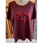 Tee - shirt violet imprim� devant