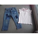 Tenue fille jean + polo h&m - 18 mois Tenue fille jean + polo h&m - 18 mois