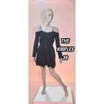 The kooples jeans taille 38 superbe robe noire manches longues lyocell